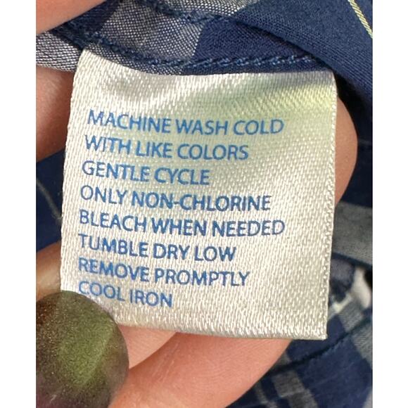 Southern Tide blue plaid long sleeves casual shirt size Small - Picture 4 of 12